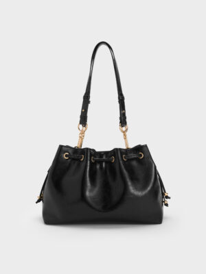 Charles & Keith - Moxie Drawstring Bucket Bag