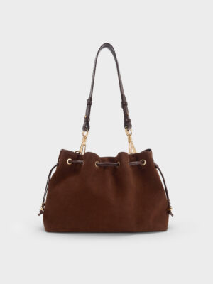 Charles & Keith - Moxie Drawstring Bucket Bag