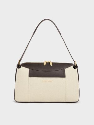 Charles & Keith - Roan Canvas Top Handle Bag