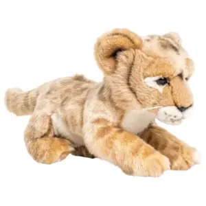 Uni Toys 030012 Lioness Cub Beige Patterned 22cm Baby Lying Lion Plush Toy