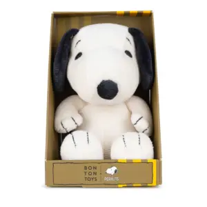 Bon Ton Toys 33177011 Snoopy Corduroy Cream Soft Plush Toy in Giftbox