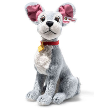 Steiff 356339 Disney Tramp Grey Mohair Sitting Dog Limited Edition