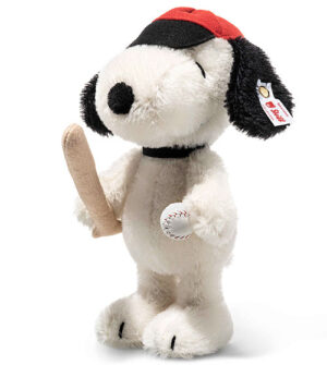 Steiff 356346 Snoopy Baseball Standing White and Black Mohair Limited Edition