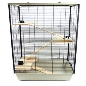 Hamster & Rat Cage 78cm Belfry Tall Multi-Level Grey | Little Friends