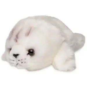 Uni Toys B60073 Baby Seal Cub White Fluffy 20cm Semi-Aquatic Plush Toy