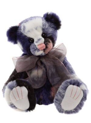 Charlie Bears Calla Purple Shaded Plush Jointed Bear with Pink Organza Bow