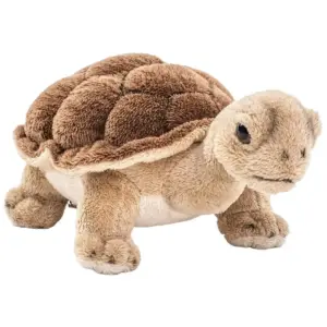 Uni Toys D60895 Tortoise Beige 28cm Standing Reptile Plush Toy