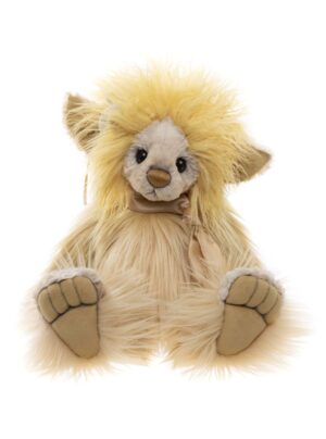 Charlie Bears Field Troll Yellow Plush Jointed Troll With Mouse and Neckerchief+