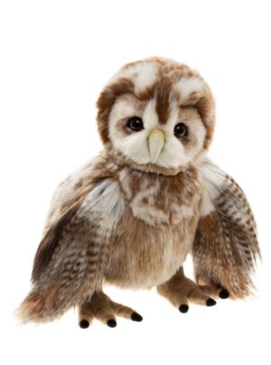 Charlie Bears Flight Lieutenant Fountain Brown Plush Jointed Owl