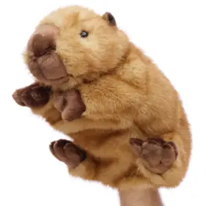 Uni Toys HPC2825 Capybara Hand Puppet Brown 27cm Rodent Toy