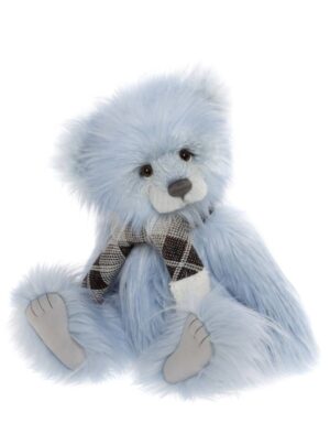 Charlie Bears Hyacinth Sky Blue Plush Jointed Bear With Woolly Scarf