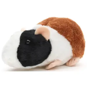 Uni Toys M0152A22 Guinea Pig Tricolour Black, White, and Brown 15cm Plush Toy