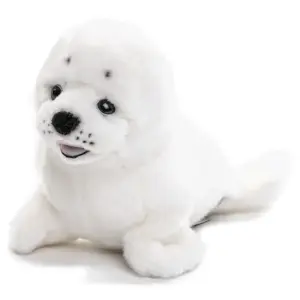Uni Toys M60124 White Seal 31cm Marine Animal Plush Toy