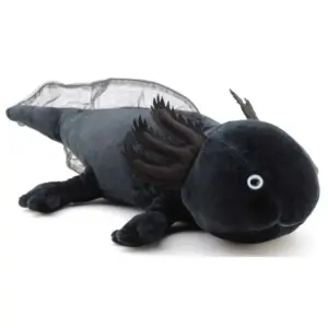 Uni Toys M90155BL Axolotl Black 32cm Amphibian Plush Toy