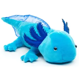Uni Toys M90155BU1 Axolotl Original Dark Blue 32cm Amphibian Plush Toy