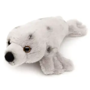 Uni Toys MSG015122 Grey Spotted Seal 19cm Plush Toy