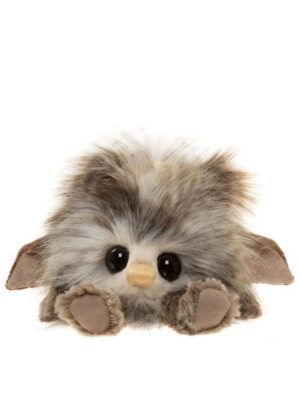 Charlie Bears McDoodle Junior Brown Multicoloured Plush Haggis Monster With Bow