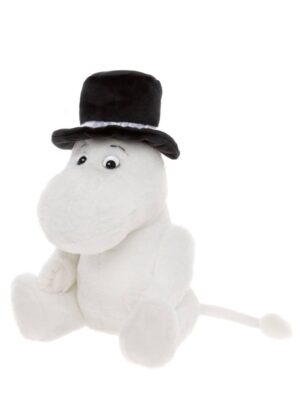 Charlie Bears Moominpappa White Plush Jointed Moomin With Top Hat