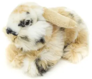 Uni Toys P80074A-SB Lionhead Rabbit Lying Down Multi Coloured