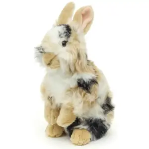 Uni Toys P80093A-SB Lionhead Rabbit Black/Brown/White 23cm Bunny Plush Toy