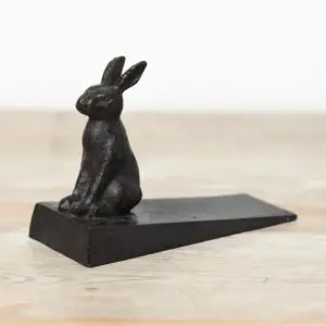 Portland Living PL808516 Rabbit Cast Iron Door Wedge Home Decor