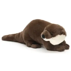 Uni Toys Q90827RC Eco-Line Otter Brown and Beige 42cm Standing Plush Toy