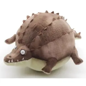 Uni Toys RA15121 Rollin' Wild Crocodile Small Brown 27cm Round Plush Toy