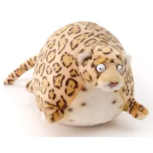 Uni Toys RJ15121 Rollin' Wild Leopard Beige Spotted 19cm Round Plush Toy Ball