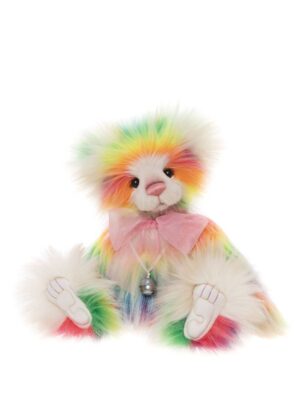 Charlie Bears Rivendell Rainbow Plush Jointed Bear With Organza Bow and Bell