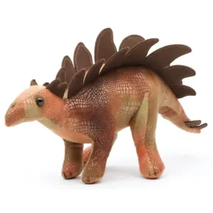 Uni Toys ST030122 Stegosaurus Brown 30cm Standing Dinosaur Plush Toy