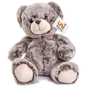 Uni Toys TE0242A-D Super Soft Teddy Bear 24cm Two-Tone Dark Brown Plush Toy