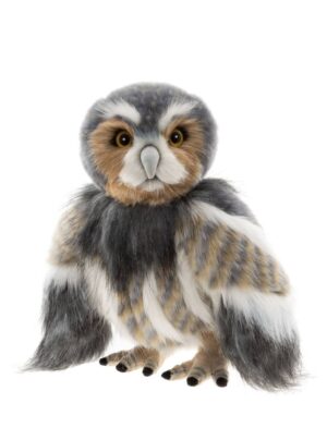 Charlie Bears Wing Commander Swift Grey Multicoloured Plush Jointed Owl