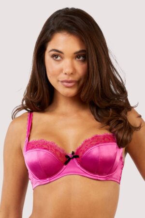 Rosalyn Magenta Full Coverage Lace Bra | UK 38DD | Deja Day