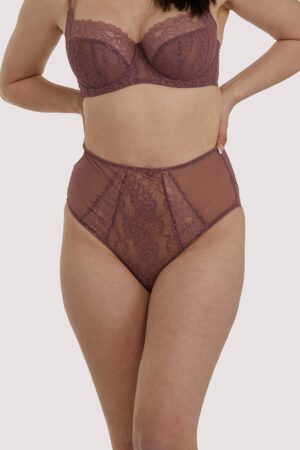 Rosalyn Mocha High Waist Brief | UK 8 | Deja Day