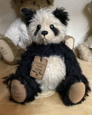 Robin Rive Ping Pong Panda Black and Off-White Mohair Limited Edition