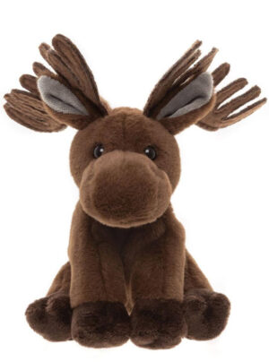 Charlie Bears Cuddle Cub Irish Elk Brown Plush Sitting Soft Toy