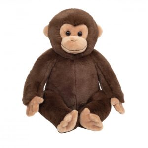Hermann 92949 Monkey Brown and Biscuit Plush Sitting Soft Toy