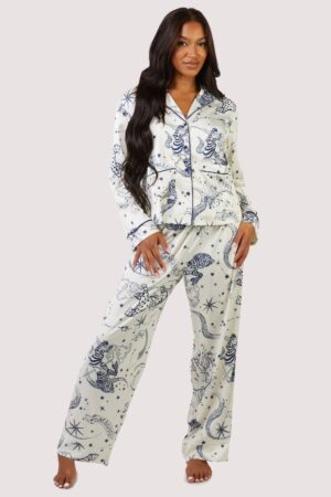 Celestial Long Sleeved Pyjama Set | UK 8 | Wolf & Whistle