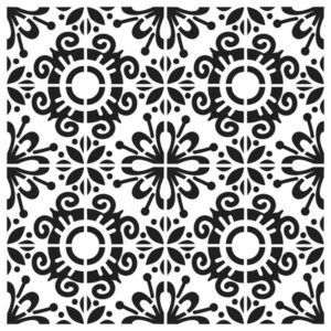 The Crafters Workshop 12x12 Stencil Fantasy Tile