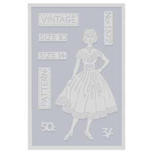 Vintage Dressmaking Pattern Sweet Dixie Cutting Die