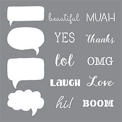 DecoArt Word Bubbles