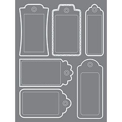DecoArt Tags & Labels Mixed Media Stencil