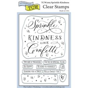 The Crafters Workshop Sprinkle Kindness 4x6 Stamp Set