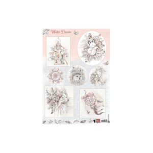 Marianne Design Winter Dream - Pink Packs Of 10