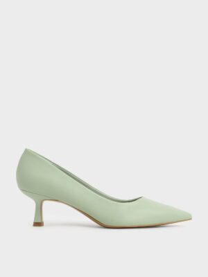 Charles & Keith - Pointed Kitten Heel Pumps