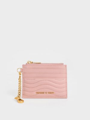 Charles & Keith - Aubrielle Stitch-Trim Zip Card Holder