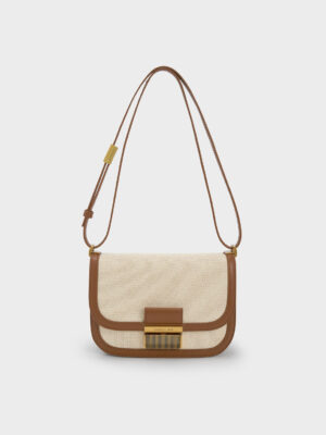 Charles & Keith - Charlot Canvas Crossbody Bag