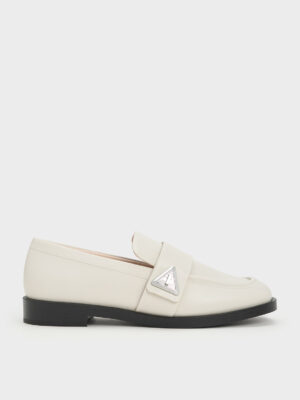 Charles & Keith - Trice Metallic Accent Loafers