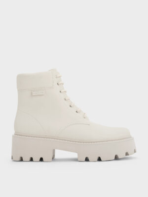 Charles & Keith - Ripley Ridged-Sole Ankle Boots