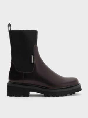 Charles & Keith - Remy Ridged-Sole Chelsea Boots